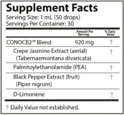 ConoCB2 supplement facts