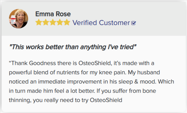 OsteoShield customer reviews