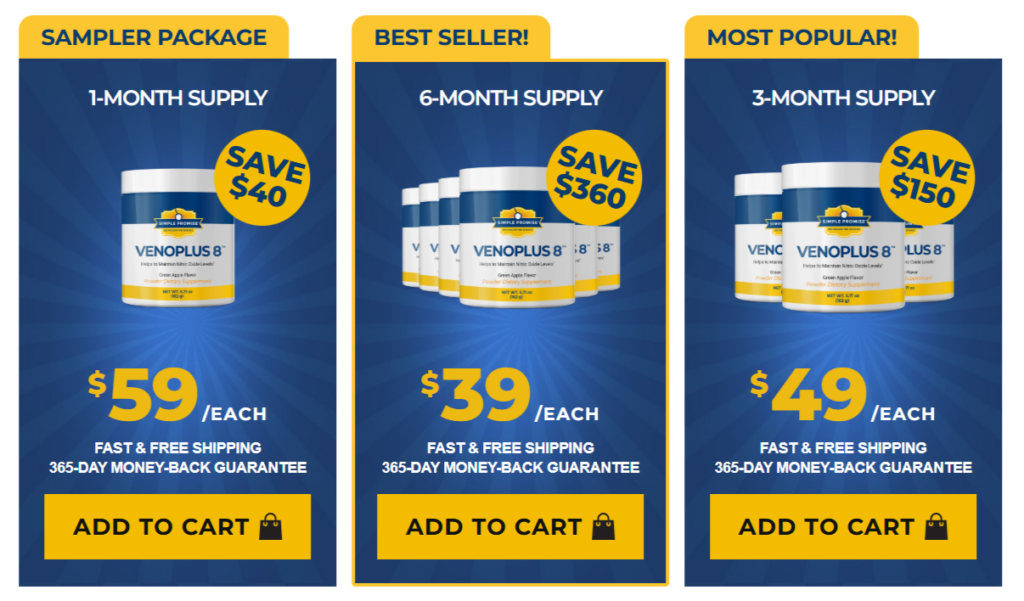VenoPlus 8 Pricings