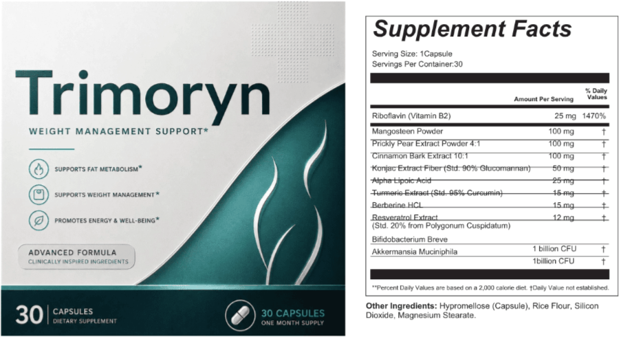 Trimoryn supplement facts