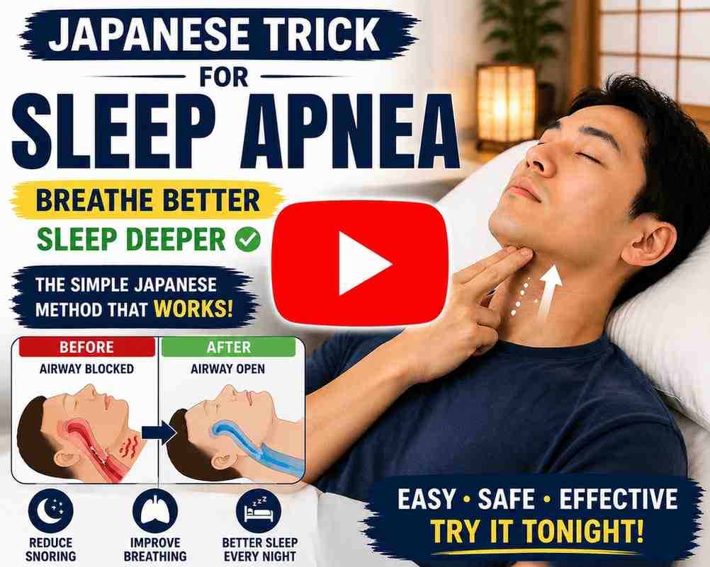 japanes trick for sleep apnea