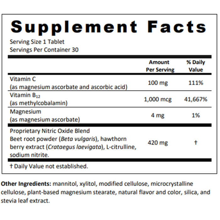 CircO2 Supplement Facts