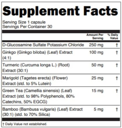 VapoCept Supplement Facts