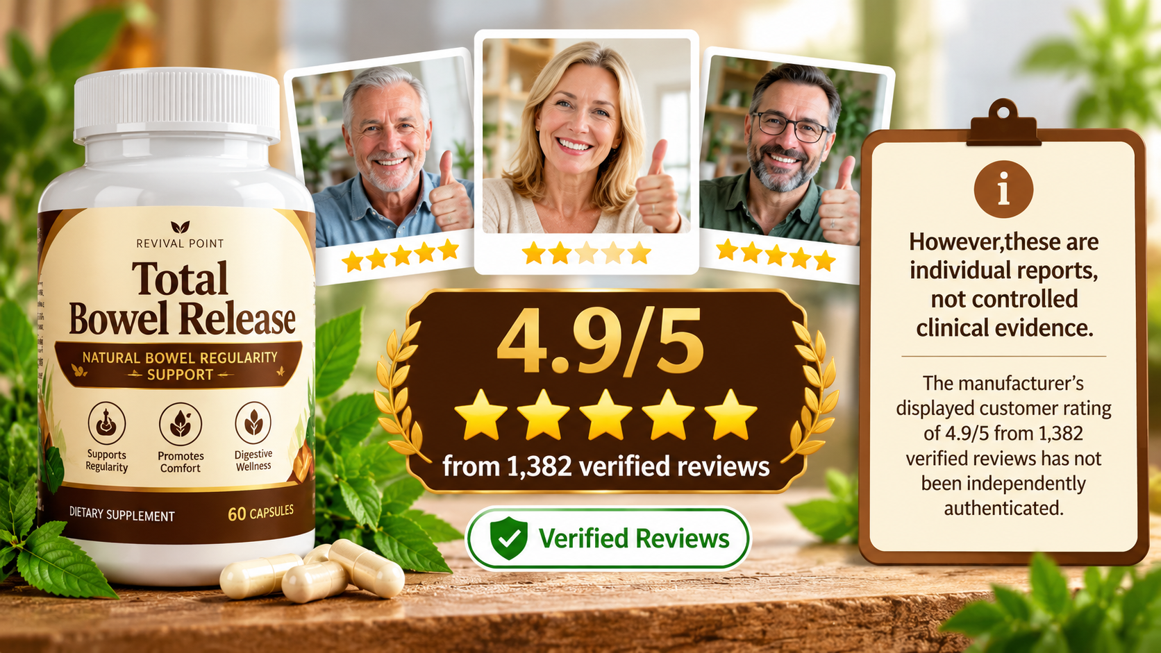 Verified Wellness Reviews and Supplement Bottle